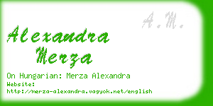 alexandra merza business card